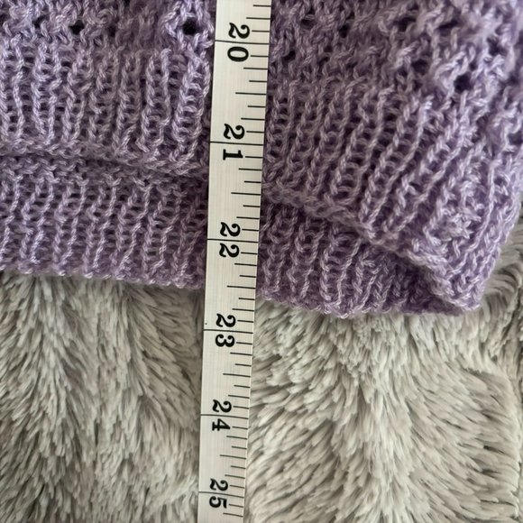 Lavender Purple Crocheted Top - Picture 5 of 5